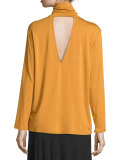 Marla Cutout Long-Sleeve Top, Plus Size
