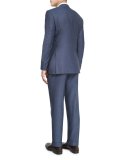 Sienna Contemporary-Fit Birdseye-Stripe Two-Piece Suit, Gray