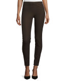 Cropped Ankle Leggings, Ebony