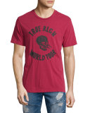 World Tour Skull Graphic T-Shirt, True Red