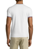 Tipped Short-Sleeve T-Shirt, White