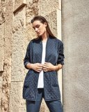 Tencel® Linen Straight-Leg Ankle Pants, Midnight