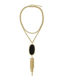 Rayne Pendant Necklace, Black 