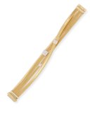 Masai 18K Yellow Gold Three-Strand Bracelet with Diamond Stations