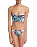 Verbena Lace-Back Bustier Swim Top
