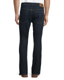 Standard-Fit Dark Blue Denim Jeans, Undiscovered