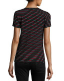 Jaspe Striped Base Tee, Multicolor