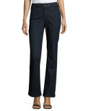 Barbara Boot-Cut Denim Jeans, Dark Enzyme