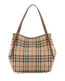 Canterbury Horseferry Check Tote Bag, Honey/Tan