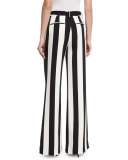 Paulette Striped Wide-Leg Pants