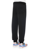 Logo-Print Pull-On Sweatpants, Black