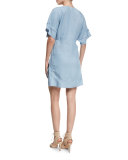 Hemmingway Short-Sleeve Tunic Coverup, Hemmingway