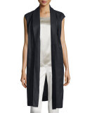 Zahra Linen Long Vest