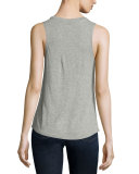 Humble Warrior Muscle Tank, Gray