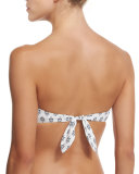 Messa Printed Bandeau Swim Top