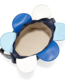 Flamenco Small Petal Bag, Navy Multi