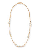 Tango 18k Rose Gold Diamond Chain Link Necklace