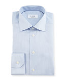 Contemporary-Fit Fine-Stripe Dress Shirt, Blue