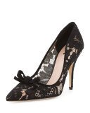 lisa too lace bow pump, black