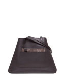 Ai Medium Reversible Shoulder Bag, Mocha