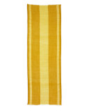 Striped Metallic-Border Scarf, Mustard Seed