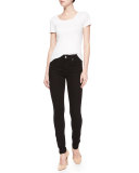 High-Waist Skinny Jeans, Slim Illusion Luxe Black