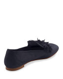 Wild Suede Fringe Loafer, Ink