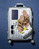 Sarie Cheetah-Print Calf-Hair Sandal, Cheetah