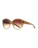 Patchett Gradient Sunglasses, Sandstone/Smoky Topaz