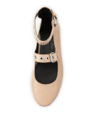 Rachel Grommet Ballerina Flat, Nude
