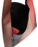 Estia Sensua Leather Hobo Bag, Burning Lines