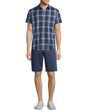 Rammis Short-Sleeve Plaid Shirt, Outer Multi