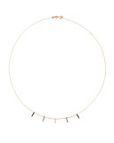 WE Diamond Bar Necklace in 14K Rose Gold