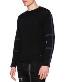 Utility Zip-Up Bomber Jacket, Navy Blue