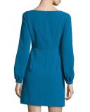 Molly Italian Cady Mini Dress, Azure