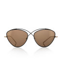 Brooklyn Metal Cat-Eye Sunglasses