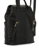 Avery Leather Backpack, Black