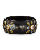 Malkia Dark Horn Bangle Bracelet