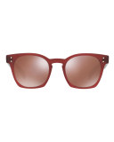 Byredo Square Mirrored Sunglasses, Red