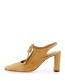 Camil Suede Tie-Front Pump
