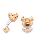Pig Head Cuff Links