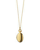 Anna 18k Gold Petite Locket Necklace, 17"L