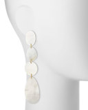 Mother-of-Pearl Disc Drop Earrings