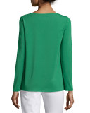 City Long-Sleeve Jersey Tee, Verde 