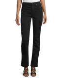 Riche Touche Slim Straight Jeans, Black Noir