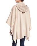 Double-Faced Hooded Cashmere Cape