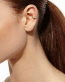 18k Gold Diamond Single Ear Cuff