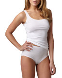 Cotton Seamless Briefs, White