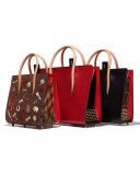 Paloma Medium Triple-Gusset Tote Bag, Black