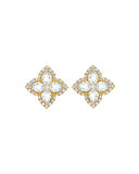 Aurora White Topaz and Diamond Earrings